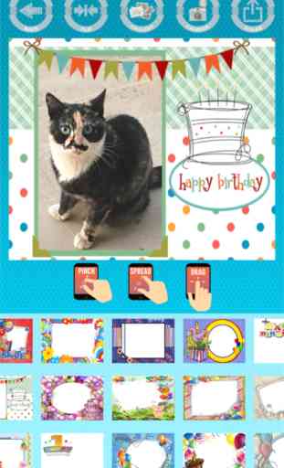 Happy birthday photo frames edit and create cards 3