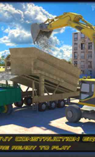 Heavy Concrete Excavator Tractor Simulator 3