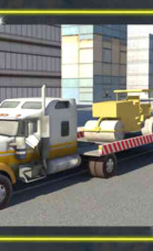Heavy Equipment Transporter Truck - Excavator - Road Roller - Crane 3