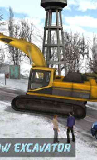 Heavy Snow Excavator Simulator – 3D Crane Truck Simulation Game 4