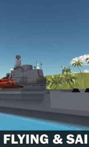 Helicopter Transport Ship Simulator- Flight game 4