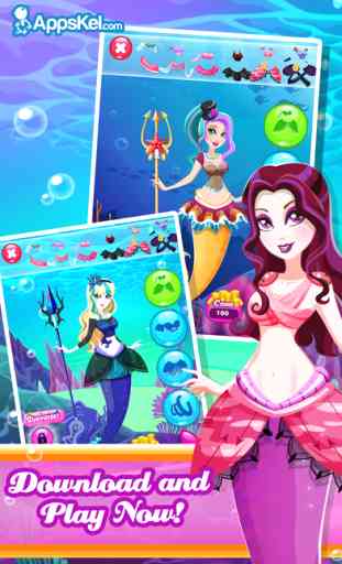 High Mermaid Descendants Dress Up – Princess Party Games for Free 4