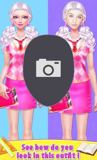 High School Girl - Dress Me Up: Face Change Game 1