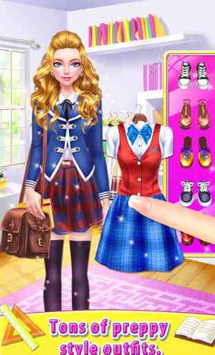 High School Girl - Dress Me Up: Face Change Game 2