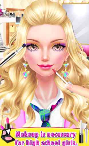 High School Girl - Dress Me Up: Face Change Game 3