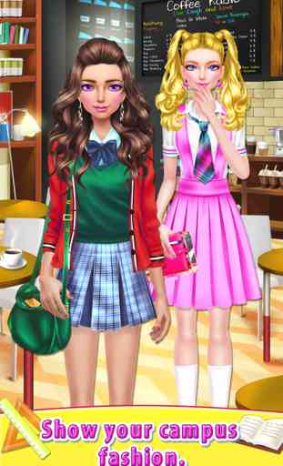 High School Girl - Dress Me Up: Face Change Game 4