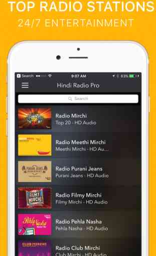Hindi Radio Pro - India Radio for Bollywood Music 1