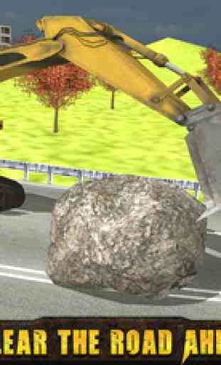 Real Hill Dump Truck & Excavator Crane Simulator 4