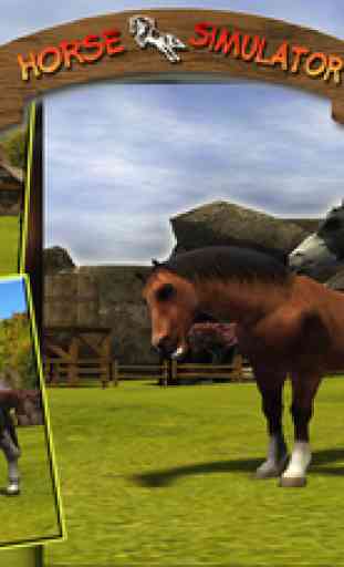 Horse Simulator - Wild Animal Riding Simulation Game to enjoy in Real 3D Farm Fields 2