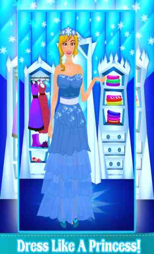 Ice Movie Princess Style Fashion Dress Up & Makeover Spa Game Free 1