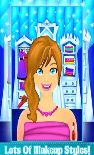 Ice Movie Princess Style Fashion Dress Up & Makeover Spa Game Free 4