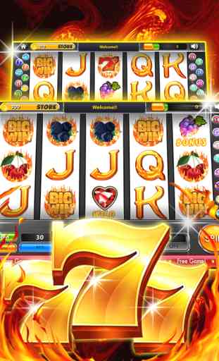 Inferno 7's Slot Jackpot - Huge Free Progressive 5-Reel Win Machines Pokies Casino Game 3