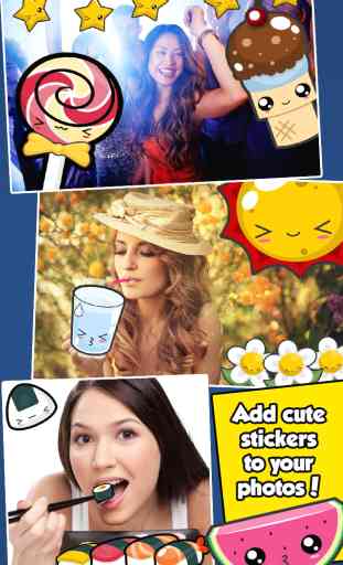 InstaCute Photo Editor - An Awesome Camera Booth App with Cute Kawaii Style Stickers to Dress Up your Picture Images 1