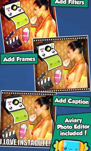 InstaCute Photo Editor - An Awesome Camera Booth App with Cute Kawaii Style Stickers to Dress Up your Picture Images 3
