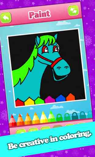 Horse Coloring-Interactive Colorfy Secret Editing 3