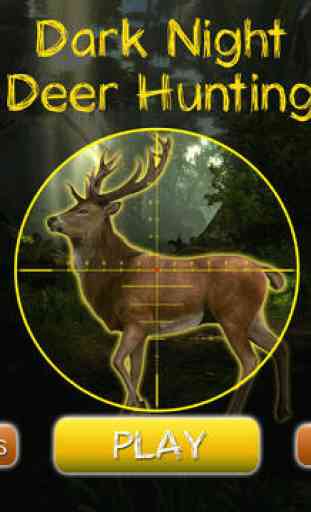 Hunting DEER Dark Night Shooting game Pro 3