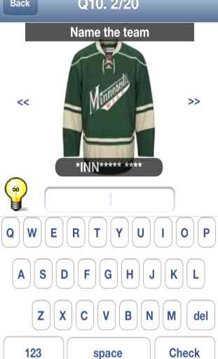 Ice Hockey Quiz - Top Fun Jersey Uniform Game 3