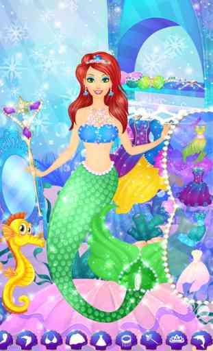Ice Princess Mermaid: Girl Makeup & Dress Up Games 4