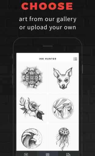 INKHUNTER try tattoo designs in augmented reality 1