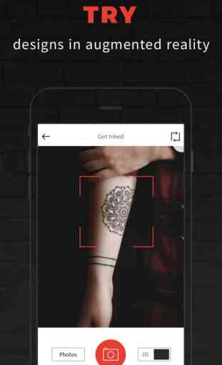 INKHUNTER try tattoo designs in augmented reality 2