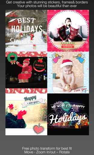 InstaNewYear : Happy New Year & Merry Christmas - Background, Frame & Sticker 1
