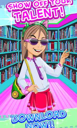 Izzy And Friends Girl Fashion Story- Sparkles High School Uniform Glam Dress Up Free Game 4
