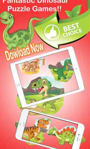 Jurassic Dinosaurs Jigsaw Puzzle - Planet Dinos Educational Puzzles Games to Help Kids and Kindergartens Learn 3