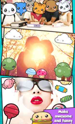 Kawaii Photo Booth - A Pretty Camera Editor with Cute Chibi and Manga Stickers for your Pictures 2