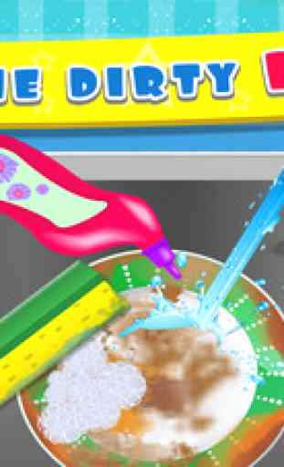 Kids Dish Washing and Cleaning Game - Free Fun Kitchen Games for Girls,Kids and Boys 2
