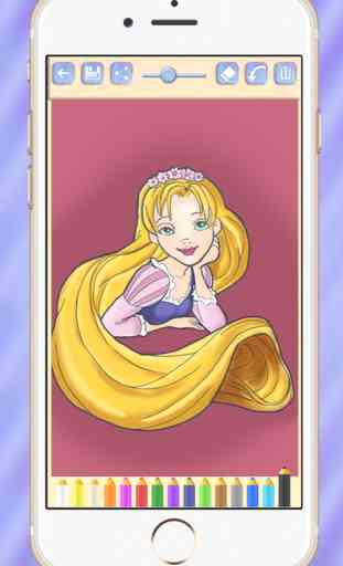 Educational game for kids to Rapunzel and her pretty dresses 1