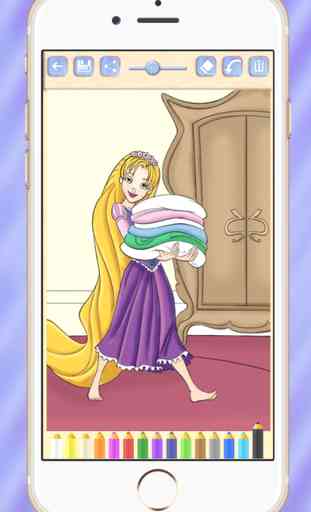 Educational game for kids to Rapunzel and her pretty dresses 2