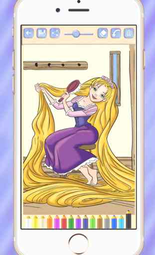Educational game for kids to Rapunzel and her pretty dresses 4