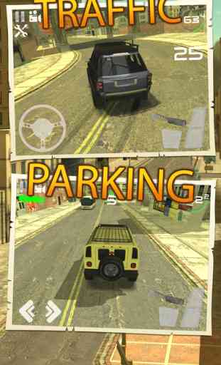 Jeep Drive City Traffic Parking Driving Simulator 2