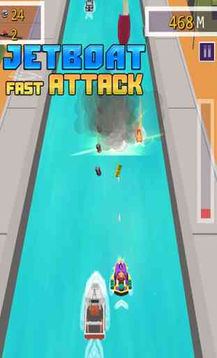 Jet Boat Fast Attack - Free 3D Water War Racing 3