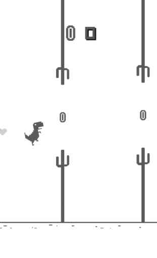 Jump Steve Jump - 8-bit Dinosaur Journey Widget Game 1