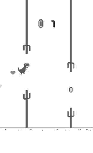 Jump Steve Jump - 8-bit Dinosaur Journey Widget Game 3