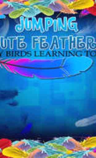 Jumping Cute Feathers : Tiny birds learning to fly - Free Edition 1