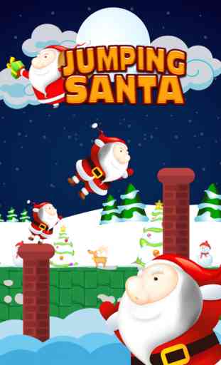 Jumping Santa Claus is like a spring ninja on christmas 1