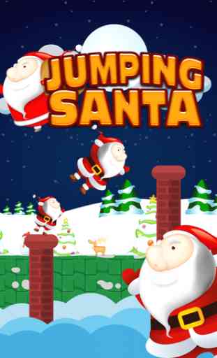 Jumping Santa Claus is like a spring ninja on christmas 2