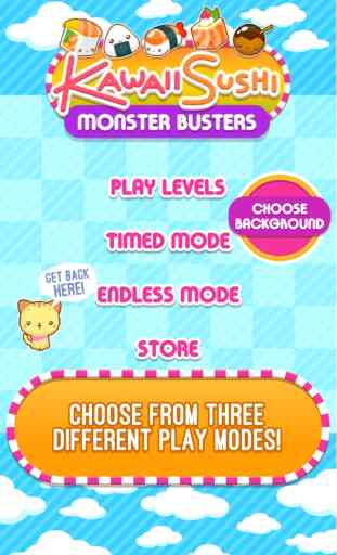 Kawaii Sushi Monster Busters - Line Match puzzle game 4