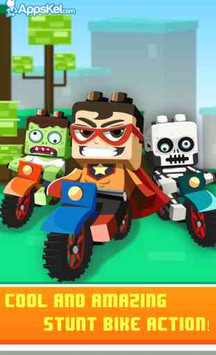 Kid Bricks Motorcycle Daredevil – Mini Racing Games for Boys Pro 1
