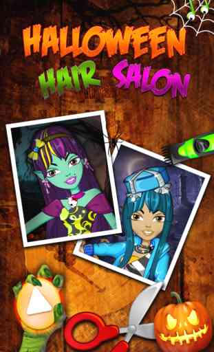 Kids New Halloween Hair Salon game for hair style makeover 1