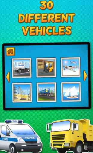 Kids & Play Cars, Trucks, Emergency & Construction Vehicles Puzzles – Free 3