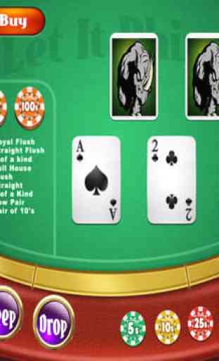 Let It Rhino -Free Best Twist Poker Five Card Hand Las Vegas Casino Strategy Journey 4