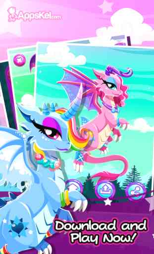 Little Cutie Dragons Dress Up – Magic Friendship Games for Girls Free 4