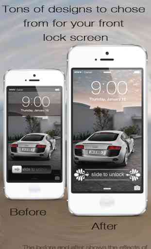 Lock Screen Slider Overlay Wallpapers Pro - Custom Slide to Unlock Background Overlay Themes for iOS 7 Home Screen 1