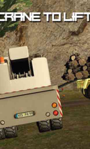 Log Transporter Cargo Truck 3D - Be real trucker in the woods and enjoy simulation 2