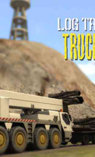 Log Transporter Cargo Truck 3D - Be real trucker in the woods and enjoy simulation 4