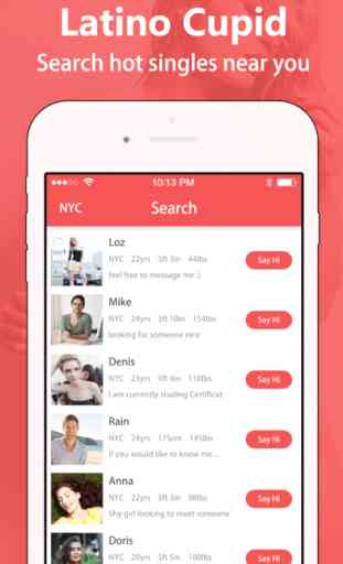 Latino Hot Cupid - Chat & Meet Strangers Nearby 2