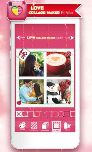 Love Collage Maker Pic Editor - Beautiful Photo Frames and Cam Effects 3